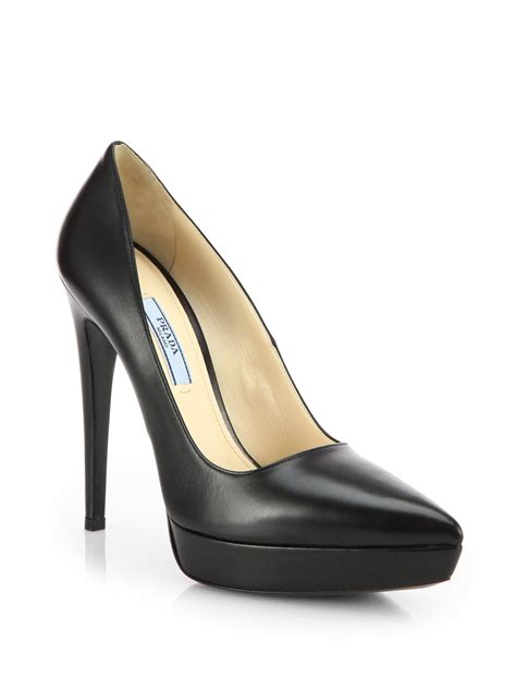 prada heels black